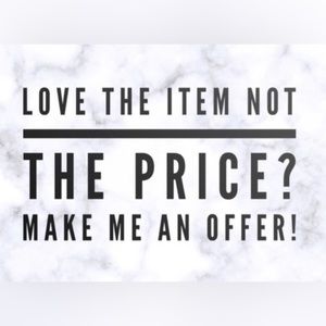 Accepting ALL offers on available items. New items will be posted this week :)